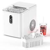 Eiswürfelmaschine, 6-8 Min Schnell Eiswürfel, 9 Stück pro Charge, 12 kg/Tag,...