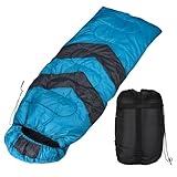 Effekt Manufaktur Schlafsack Premium Kälteschlafsack - Blau, 210 x 75 cm,...