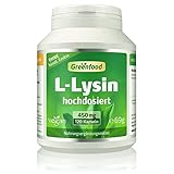 L Lysin Kapseln Hochdosiert - L-Lysin mit 900mg pro Tag (120 vegane Kapseln) -...