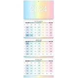 Colorage 3 Monatskalender 2024 - Wandkalender 2024, Monatskalender von Dezember...