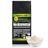 Sportline Bio Reisprotein 1 kg, 85% hoher Eiweiß Gehalt, pflanzliches Protein...