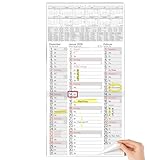 TOBJA 3 Monatskalender 2026 Wandkalender mit Schieber - 'Nebeneinanderliegende...