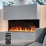 Mexhom Wasserdampf-Kamin, Fernbedienung, automatische/manuelle Wasserzugabe,...