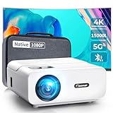 Beamer,15000 Lumen Full HD 1080P Beamer 4K Heimkino Unterstützt, 5G WiFi...