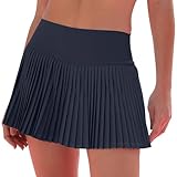 StylSense Tennisrock Damen Mädchen Rock mit Hose Drunter Hohe Taille Skort...