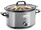 Crock-Pot CSC025X Schongarer, Slow Cooker, Chrom, 3.5 liters, Edelstahl