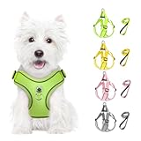 Feycig Hundegeschirr Kleine Hunde, Anti Zug Einstellbar Reflektierend Geschirr,...