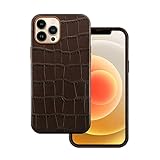 Docco Jette Entworfen für iPhone 12 / iPhone 12 Pro Lederhülle, echtes...