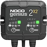 NOCO GENIUS2X2, 4A (2A/Bank) Ladegerät Autobatterie, 6V/12V KFZ...
