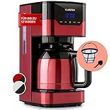 Klarstein 1,2 L Kaffeemaschine mit Timer, Filtermaschine für 12 Tassen, 800 W...