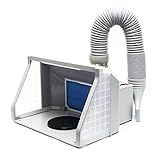 Wiltec Airbrush Absauganlage 9 m³/min, zur Absaugung von Farbe Farbnebel...