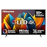 Hisense 43E7NQ 108 cm (43 Zoll) Fernseher, 4K UHD, QLED, HDR10, HDR10+ decoding,...