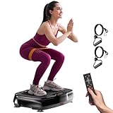 TISSCARE Vibrationsplatte,Rüttelplatte Sport für Zuhause ,Vibro Shaper mit 120...