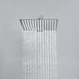 JOHO 304 Kopfbrause Duschkopf Regendusche Einbauduschkopf 20x20cm