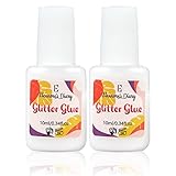 Hautkleber für Glitzertattoos, Eleanore's Diary 10 ml*2 Glitter Glue, Kleber...