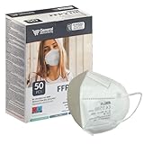 50 Stücke FFP2 Maske weiß ESLH Zertifikat CE50 FFP2 Maske weiß ESLH...