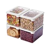 SmartStore Vorratsdosen 1.65L – 4er Set Luftdicht - 20% bio-basiertes Plastik...