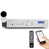 Auna Verstärker, HiFi Stereo Mini Verstärker, HiFi-Verstärker mit Bass &...