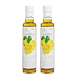 2er Pack Terre Francescane - Zitronen-Öl - Extra Natives Olivenöl mit Limonen...