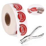 1000 Stück 30mm Prüfplaketten für Leitern Tritte mit 3mm Rundloch Locher,...