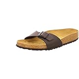 BIRKENSTOCK Classic Madrid Birko-Flor, Damen Pantoletten, Gr.-37 EU,Schwarz