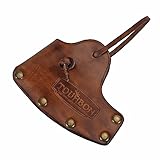 Tourbn Vintage 10,2 cm Leder-Axtklingenabdeckung Camping Beil Gürtelhalter