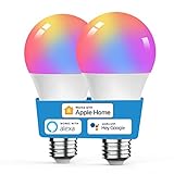 VOCOlinc Glühbirne Smart Lampe E27, Kompatibel mit Homekit/Alexa/Google Home,...