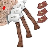 Freelander Beil Axt Set 3-teilig, 20CM Camping Beil Kleine Leichte, Full Tang...