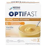 OPTIFAST Diät Creme Vanille zum Abnehmen | eiweißreicher Mahlzeitenersatz mit...