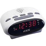 iCES ICR-210 Radiowecker - Radiowecker mit 2 Stunden Weckzeit - PLL FM - Snooze...