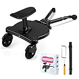 Buggy Board mit Sitz, FNRIDS Trittbrett für Kinderwagen Universal,mit...
