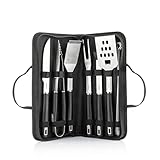 InnovaGoods - 12-teiliges Grillzubehör-Set, Edelstahl Utensilien,...