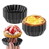 TTSTOIEE Tartelette förmchen 8cm*12 Stück, Rund Pie Form,...