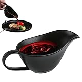 280ml Sauciere Porzellan, Saucen Behälter, Sossenbehälter mit Henkel, Sauciere...