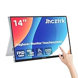 Jhcztrk 14 Zoll tragbarer Monitor Touchscreen Full HD 1200P Metallrahmen HDMI...