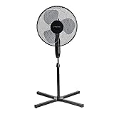 TROTEC Standventilator TVE 17 S – 40 Watt, oszillierend 80°, 3 Stufen, Ø 40...