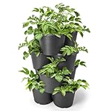 Kölle Kartoffelturm, 4 Töpfe, anthrazit, ca. 42 x 40 x 21 cm