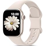 AMSKY Silikon Sport Armbänder Kompatibel mit Apple Watch Armband 40mm 42mm 46mm...