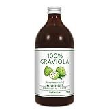 100% Graviola Frucht-Saft -unfiltriert & vegan- (500ml), aus 100% Graviola...