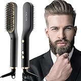 ANLAN , 2 in 1 Bartglätter für Männer und Mini Haarglätter, 5-Stufen...