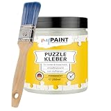 myPAINT® Puzzlekleber (250ml XL Puzzle Glue) hochtransparenter Puzzle Conserver...