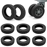 Minfuerang 8 Stück Gepäckradabdeckungen, Kofferrollen-Schutz,...