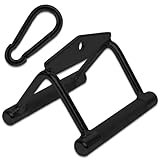 C.P. SPORTS Parallelgriff/Rudergriff schwarz mit Karabinerhaken 8 mm | Stahl...