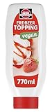 Schwartau | Erdbeersauce | Vegan | 770ml | Dessertsoße & Topping für Eis,...