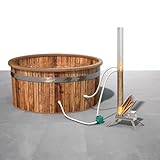 ECO POOLTECH Outdoor Poolheizung Holz Feuertonne, Tragbarer Brennholz...