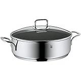 WMF Schmorpfanne 28cm Induktion, Bräter, Schmortopf mit Deckel 5,0l, Cromargan...