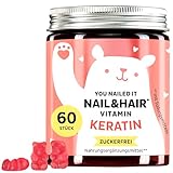 Keratin Gummibärchen - für gesundes Haar & starke Nägel - Unterstützung...