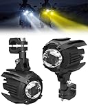 SUPAREE Motorrad LED Nebelscheinwerfer Motorrad LED Zusatzscheinwerfer...