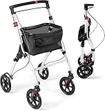 FANTASK Rollator Schmal für Wohnung, Indoor Rollator 5-Fach höhenverstellbar...