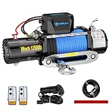 Anbull Elektrische Seilwinde 12V, 13 500 LBS/ 6 136 Kg Motorwinde Seilzug,...